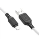 Дата кабель HOCO X90 Cool silicone USB to Lightning (1m) (White) (199120) - изображение 3
