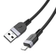 Дата кабель HOCO X109 Energy silicone USB to Lightning (3m) (Black) (219691) - зображення 3