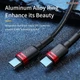 Дата кабель Baseus Cafule Type-C to Type-C PD2.0 100W (2m) (CATKLF-AL) (Red / Black) (201752) - зображення 4