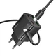Сетевое зарядное устройство HOCO N56 Fundador PD30W four-port (2C2A) + Type-C to Lightning (Black) (209774) - изображение 4