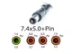 Блок питания для HP Envy 17-1000, 17-2000, 17-3000, 17-3200, 17-3300 Series (18.5V 6.5A 120W (7.4*5.0+Pin))(без кабеля) - изображение 2