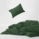 Комплект постельного белья Mirson Евро 200х220 см 009 Forest Green Soft Touch of Satin (2200011279879) - изображение 5