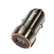 Автомобільний зарядний пристрій HOCO Z46 Blue shield single port QC3.0 18W Metal Gray (6931474770271) - изображение 1