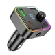 АЗП з FM-модулятором HOCO E81 Fantasy PD30W+QC3.0 car BT FM transmitter Black (6942007612296) - изображение 1