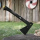 Топор Firebird FSA01-YE, комплект с пилой и кресалом, вес 943 г, длина 34,7 см, материал лезвия сталь 3Cr13 - изображение 9