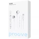 Провідні навушники Proove Echo |вкладиші, USB Type-C, динаміки 14.2 мм, кабель 1.25 м, вбудований мікрофон, компактний блок керування на кабелі, широка сумісність| Білий - зображення 6