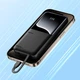 Павербанк Remax RPP-679 10000 mAh 22.5W USB/Type-C із швидкою зарядкою та вбудованими кабелями Type-C/Lightning PD20W+QC22.5W Black - зображення 2