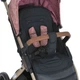 Коляска детская EL CAMINO DYNAMIC PRO Special Pink прогулочная с чехлом и дождевиком Розовая с перышками (ME 1053G-2) - изображение 6