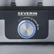 Яйцеварка Severin 270Вт, механічне керування, на 3 яйця, звуковий сигнал, пластик, сіро-чорний - изображение 4
