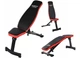 Складная тренировочная скамья регулируемая Funfit 3866 до 110 кг Черно-красная - изображение 2
