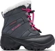 Детские зимние ботинки для девочки Columbia Rope Tow III Waterproof Snow Dark/Grey/Haute/Pink 29 серые (BC1323-089) - изображение 2