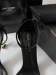 Босоніжки з логотипом Yves Saint Laurent YSL Opyum золоті підбори 37 (24 см) - изображение 4