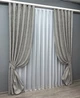 Комплект готовых штор VR-Textil Лен мрамор Pavliani VO № 1714ш серый 100х270 см 2 шт (31-820) - изображение 3