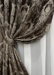 Комплект штор на люверсах VR-Textil Парча № 1774ш Венге с бежевым 155х270 см 2 шт (37-0263) - изображение 5