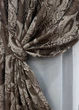 Комплект готовых штор VR-Textil Парча № 1773ш Венге с молочным 155х290 см 2 шт (33-0735) - изображение 5