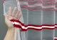 Тюль VR-Textil 1774т Фатин полосы Красный с белым 300х270 см (42-0761) - изображение 4
