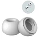 Силиконовые амбушюры для AirPods Pro 1 / 2 с отверстиями для уменьшения давления (пара), M white - изображение 5