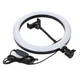 Кільцева лампа Ring Fill Light QX-200 20 см, LED світло для фото і відео, компактна модель чорного кольору - зображення 1