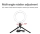 Кільцева лампа Ring Fill Light QX-200 20 см, LED світло для фото і відео, компактна модель чорного кольору - зображення 6