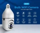 Беспроводная панорамная IP Wi-Fi камера видеонаблюдения патрон 100 1080p угол обзора 180 градусов - изображение 4