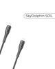 Кабель SkyDolphin S01L USB Lightning 1 м быстрая зарядка для iPhone и iPad черный - изображение 4