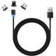 Магнитный кабель SkyDolphin S59KIT 3 в 1 для быстрой зарядки устройств USB, Lightning, microUSB, Type-C черный - изображение 6