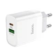 Заряджання для телефону Hoco C80A 20W USB Type-C швидке заряджання білий - зображення 1