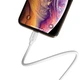 Зарядный кабель Borofone BX14 Lightning to USB 3 м 2.4A для iPhone и устройств iOS белый - изображение 4
