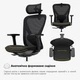 Крісло Mealux Q1 Air Fabric Black (арт HF-Q1 F/B) - зображення 7