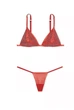 Комплект зі стразами Victoria’s Secret червоний M - изображение 4