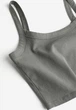 Топ H&M 271201715 XS Хаки - изображение 5