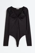 Боді H&M 271124474 S Чорний - изображение 1