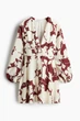 Сукня H&M 271266639 S Кремовий/Бордовий - зображення 5