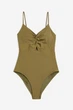 Купальник моделюючий H&M 271209665 34 Хакі - зображення 1