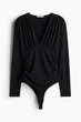 Боді H&M 271264764 XS Чорний - изображение 5