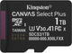 Karta pamięci Kingston Canvas Select Plus Gen3 microSDXC 1TB Class 10 UHS-I U3 V30 A1 (SDCS3/1TBSP) - obraz 1