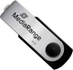 Флеш память USB MediaRange 8GB USB 2.0 Black/Silver (4260057124821) - изображение 1