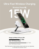 Bezprzewodowa ładowarka Anker MagGo Wireless Charging Station 15W 3-in-1 Pad White (194644157128) - obraz 4