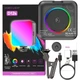 Видеосвет BauTech D12S с универсальным креплением портативный полноцветный RGB Чёрный (1016-150-00) - изображение 1
