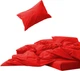 Простынь MirSon Soft Touch of Satin 007 Red 220x240 см (2200011278926) - изображение 1