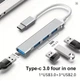 Type-c USB 3.0 хаб SHUB Silv на 4 порта - изображение 4