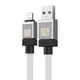 Кабель для зарядки та передачі даних USB to Lightning Baseus CoolPlay Series 2.4A, 1m (CAKW000402) Білий - зображення 5