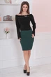 Спідниця INEDIT 0079 Dark-Green XS - изображение 1
