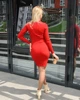 Платье INEDIT 996-1 Red M - изображение 5