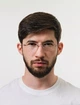 Чоловічі окуляри для зору безоправні Ralph +3.00 тітанові завушники Blue Blocker - зображення 3