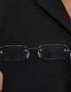 Чоловічі окуляри для зору безоправні Ralph +3.00 тітанові завушники Blue Blocker - зображення 7