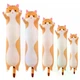 Мягкая плюшевая игрушка Кот Батон 150 см, детская длинная игрушка подушка, Рыжий - изображение 7