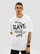 Футболка чоловіча оверсайз Dubhumans We will Rave on Khuylo’s Grave Білий 3XL-4XL (KG-TMO-W-3XL4XL) - зображення 1