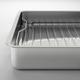 Forma do pieczenia IKEA KONCIS z grilem stal nierdzewna 40 x 32 cm (100.990.53) - obraz 2
