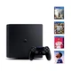 Консоль Sony PlayStation 4 SLIM 500GB Black обслугована + Геймпад бездротовий DualShock 4 + 4 ігри + гарантія б/в - зображення 1